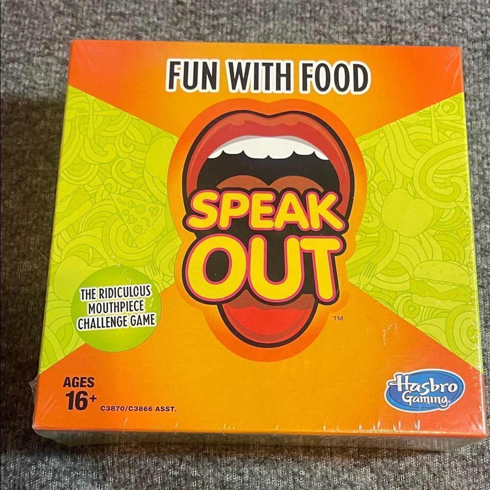 Hasbro Speak Out Game - Vibrant Orange and Red